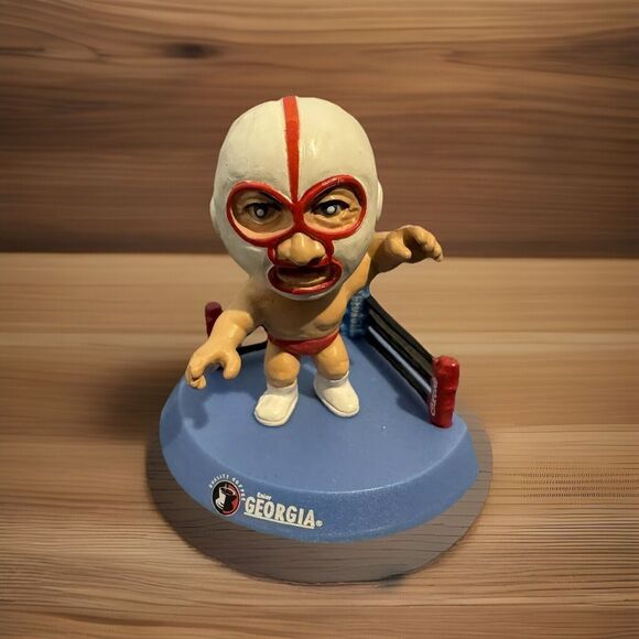 The Destroyer Japanese Mini Big Head Wrestling Figure AJPW  Georgia Coffee 1” - Picture 1 of 6